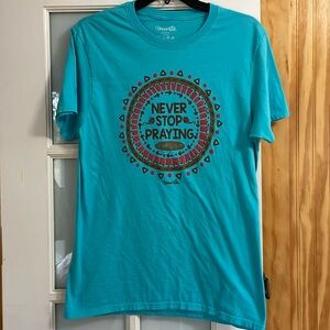 Inspirational tee by Blessed girl. Size Medium- color Blue